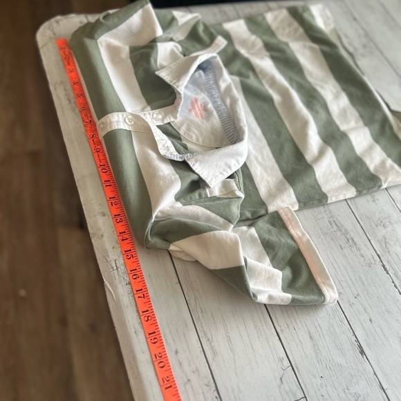 Vineyard Vines Girls Green White Striped Cotton
Polo Midi Shirt Dress Medium - Picture 7 of 8